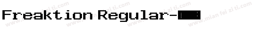 Freaktion Regular字体转换
